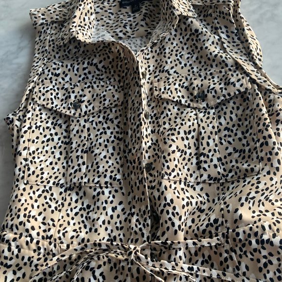 Banana Republic Animal Print Romper Size 2 - Picture 3 of 4